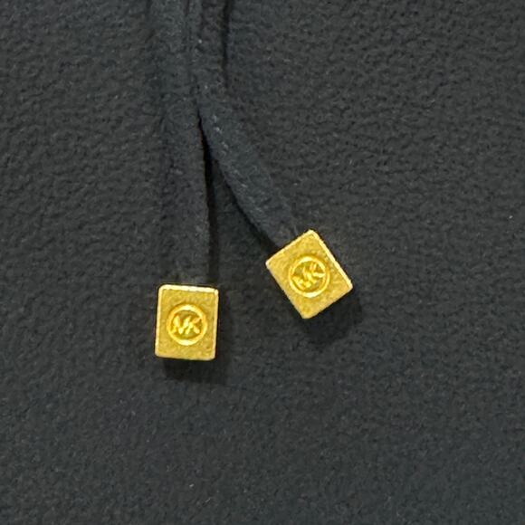 Michael Kors Navy Blue Womens Size Small Cold Shoulder Keyhole Gold Accent - Picture 10 of 10